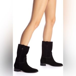 Larroude women’s barb boots in black 10